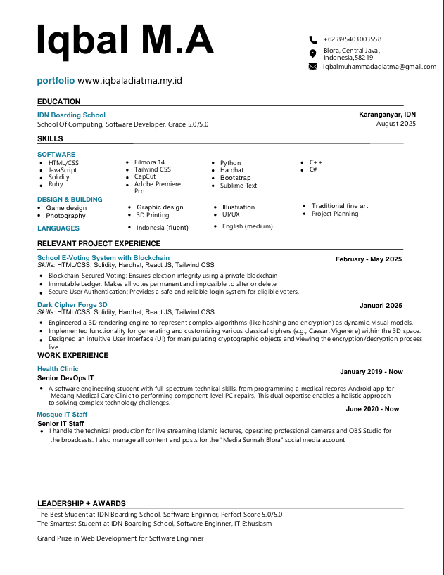 Resume Preview